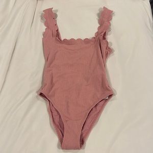 Top shop Pink Scalloped One Piece